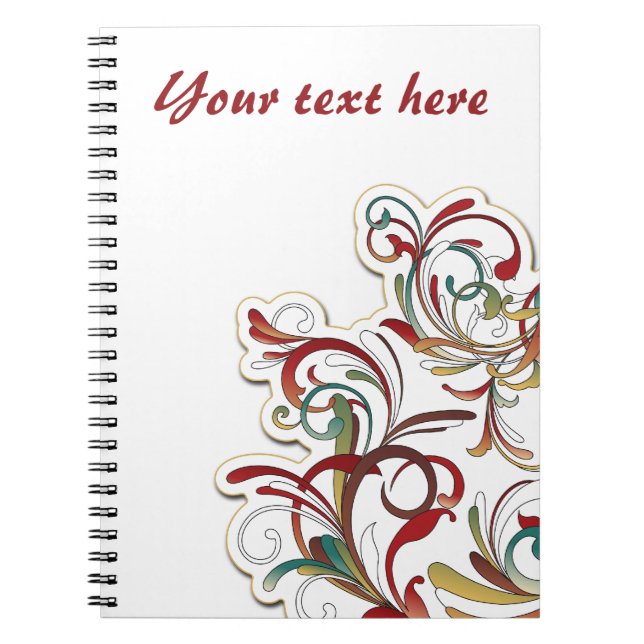 Bohemian Style Floral Notebook (Front)