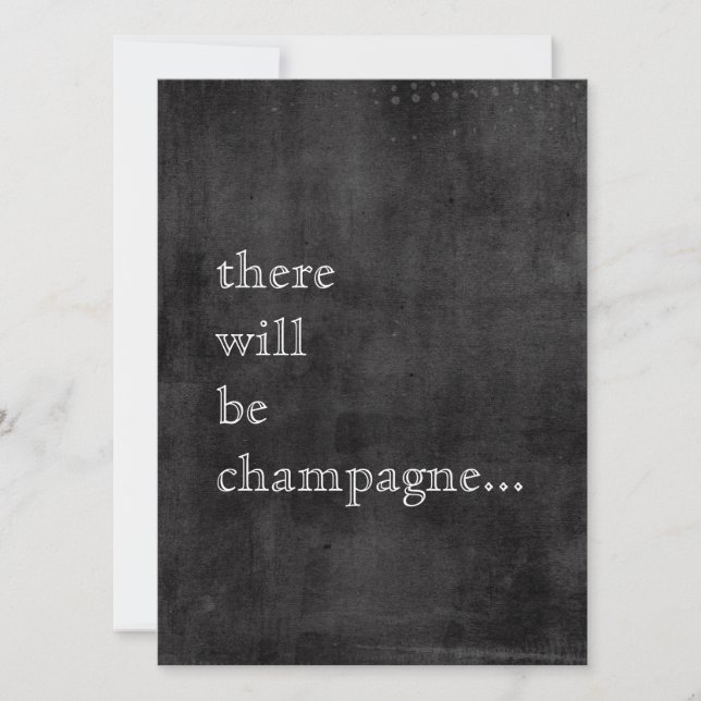 Bohemian Style New Years Cocktail Party Invitation (Front)