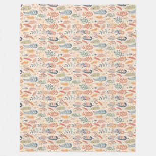 Bohemian Style Pastel Fleece Blanket