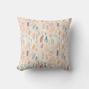 Bohemian Style Pastel Throw Pillow