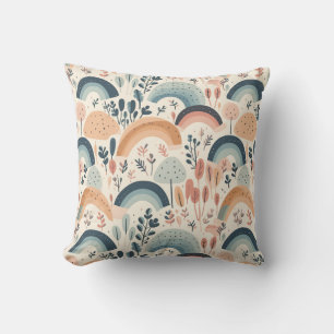 Bohemian Style Pastel  Throw Pillow