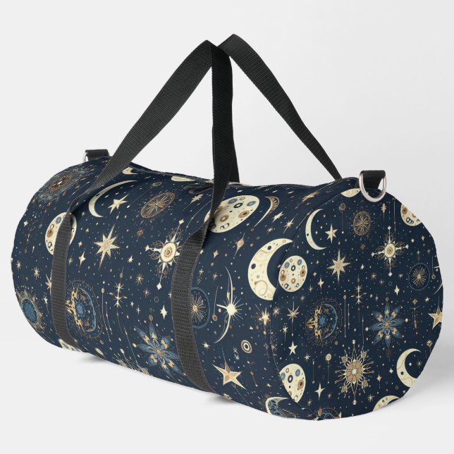 Bohemian Style Space Duffle Bag (Left Corner)