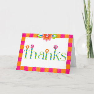 Bohemian Thanks - Greeting Card