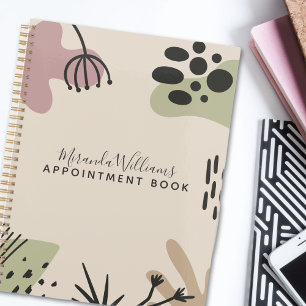 Bohemian Tranquil Abstract Appointment  Planner