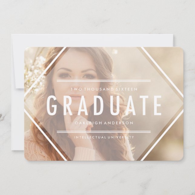 Bohemian Triangle | Photo Graduation Announcement (Front)