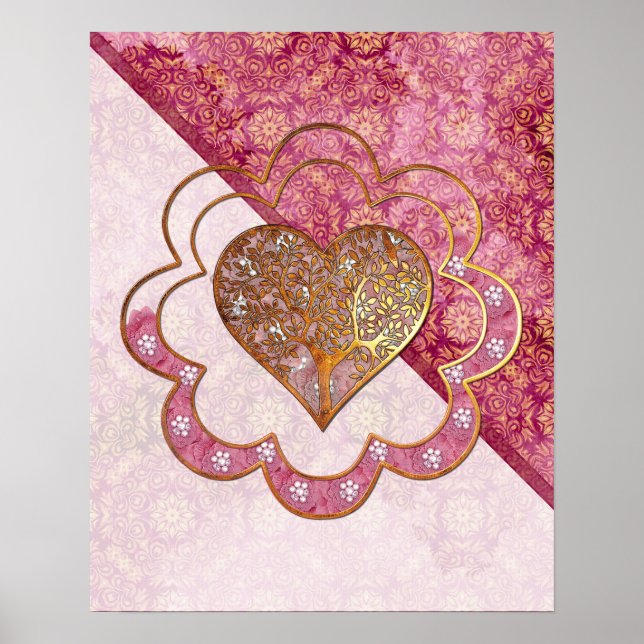 Bohemian Valentine Whimsey 3D  Poster (Front)