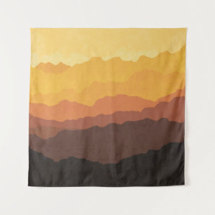 Bohemian wall art, pastel mountain. tapestry