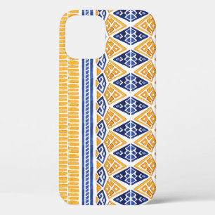Bohemian Watercolor: Seamless Artistic Pattern. iPhone 12 Case