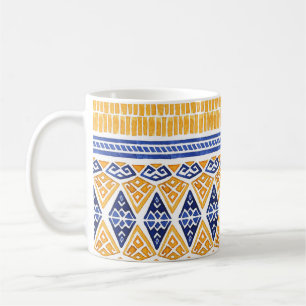 Bohemian Watercolor: Seamless Artistic Pattern. Coffee Mug