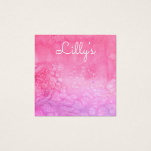 Bohemian Watercolor Stud Earring Display Card