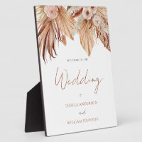 Bohemian Wedding Welcome Entrance Sign Plaque