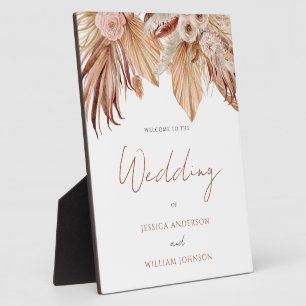 Bohemian Wedding Welcome Entrance Sign Plaque