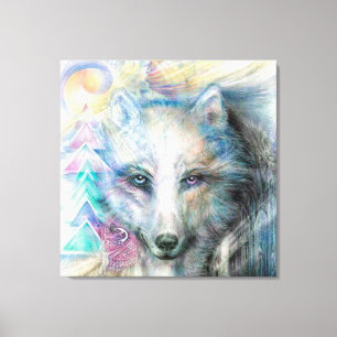 Bohemian Wolf Canvas Print