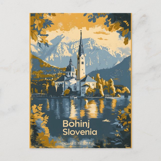 Bohinj Slovenia Postcard (Front)