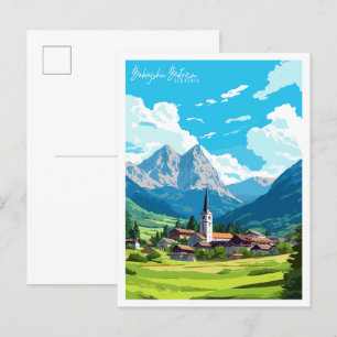 Bohinjska Bistrica Slovenia vintage travel  Postcard