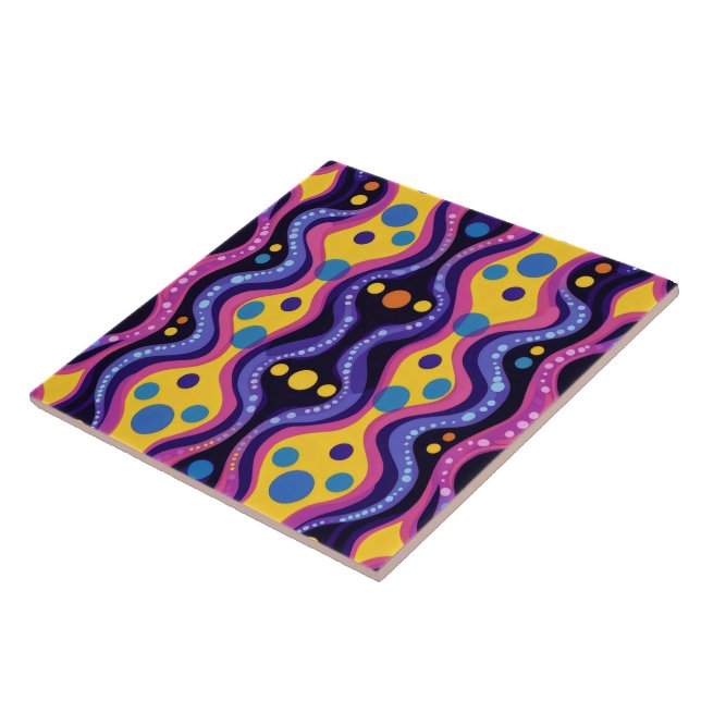 Boho14 bold abstract tile (Side)