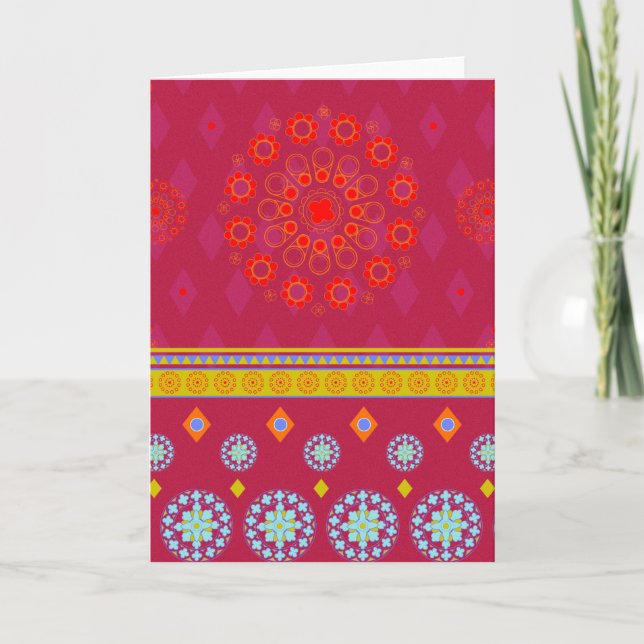 BOHO1 Mandala - Greeting Card (Front)