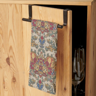 Boho 17th Century Indian Repro Pattern  Kitchen Towel