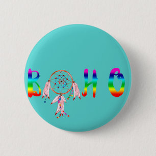 Boho 2 Inch Round Button