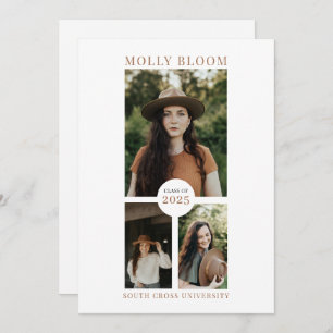 Boho 3 Faire-part d'obtention d'un diplôme photo