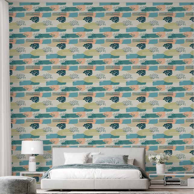 Boho Abstract 3 Wallpaper (Bedroom)