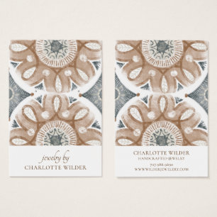 Boho Abstract Circles Earring Display Card