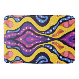 Boho Abstract colourful 11 Bath Mat