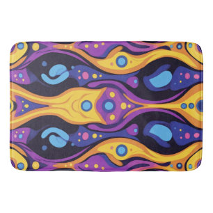 Boho Abstract colourful 6 Bath Mat