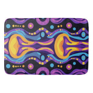 Boho Abstract colourful 8 Bath Mat