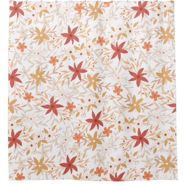 Boho abstract flowers harvest gold rust bone  (Front)