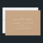 Boho Abstract | Gentle Fawn Horizontal Save The Date<br><div class="desc">Boho Abstract | Gentle Fawn Horizontal Wedding Save the Date Card</div>