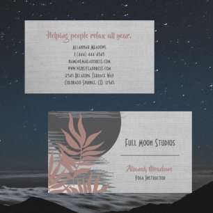 Boho Abstract Healing and Meditation Business Card