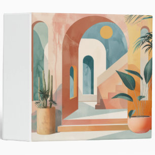 Boho Abstract Landscape (10) Binder