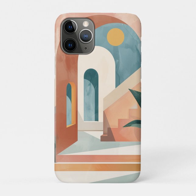 Boho Abstract Landscape (10) Case-Mate iPhone Case (Back)