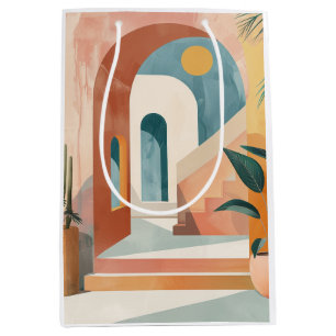 Boho Abstract Landscape (10) Medium Gift Bag