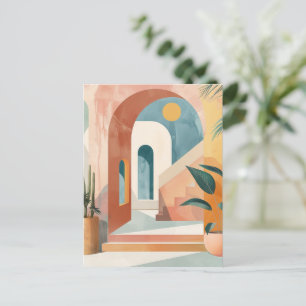 Boho Abstract Landscape (10) Postcard