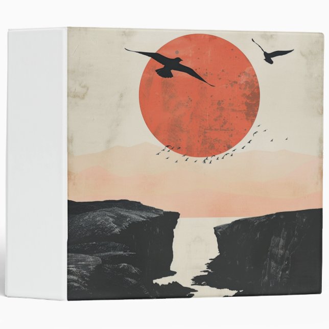 Boho Abstract Landscape (12) Binder (Front/Spine)