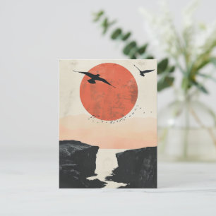 Boho Abstract Landscape (12) Postcard