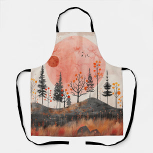 Boho Abstract Landscape (13) Apron
