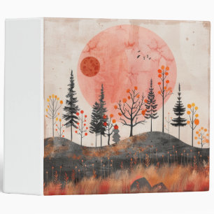 Boho Abstract Landscape (13) Binder