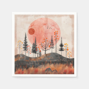 Boho Abstract Landscape (13) Napkin