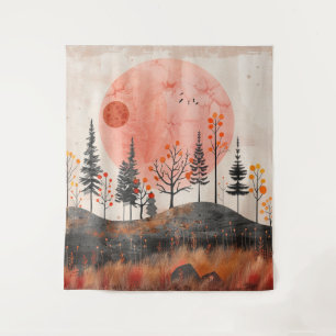 Boho Abstract Landscape (13) Tapestry