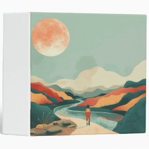 Boho Abstract Landscape (14) Binder