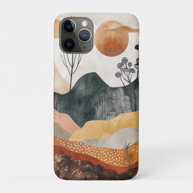 Boho Abstract Landscape (15) Case-Mate iPhone Case (Back)