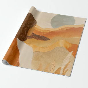 Boho Abstract Landscape (17) Wrapping Paper