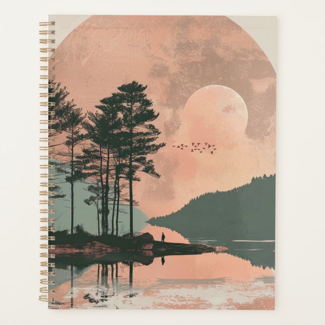 Boho Abstract Landscape (1) Planner (Front)
