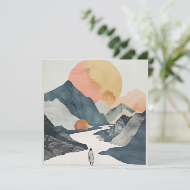 Boho Abstract Landscape (2) (Standing Front)