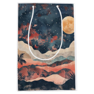 Boho Abstract Landscape (24) Medium Gift Bag