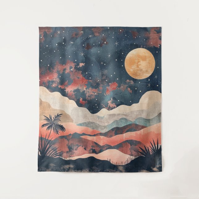 Boho Abstract Landscape (24) Tapestry (Front)