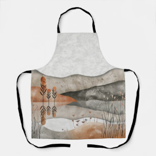 Boho Abstract Landscape (3) Apron